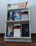 TDK - VHS - Lata 80-te - Regał Witryna Półka Gablota na kasety audio video