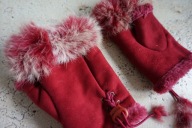 RĘKAWICZKI MITENKI KRÓLIK FUTRO DENMARK danish design