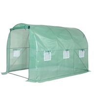 TUNEL FOLIOWY OGRODOWY SZKLARNIA 3x2x2m FOLIA 6m2 Z OKNAMI DO OGRODU