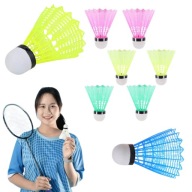 LOTKI DO BADMINTONA BADMINTON KOLOROWE ZESTAW 6 SZTUK