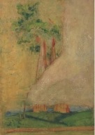 BRUNO SCHULZ Drzewo z ptakiem fresk