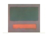 Pocztówka - Mark Rothko, Szary i pomarańczowy na bordowym / OPIS !!!