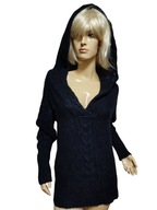 BY MALENE BIRGER ciepły SWETER alpaka z kapturem 36