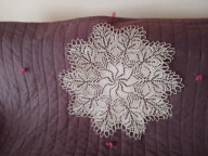 Koronkowa serweta z bawełnianych nici - średnica 53cm !!