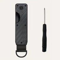 Organizer na klucze metalowy EDC 2-6 kluczy w stylu carbon