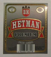 STARA ETYKIETA PIWO JASNE HETMAN PREMIUM BROWAR KRASNYSTAW