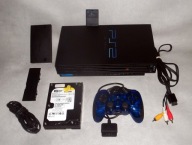 KONSOLA SONY PLAYSTATION 2 NETWORK ADAPTOR DYSK 300GB 150 GIER PS1 PSX PS2