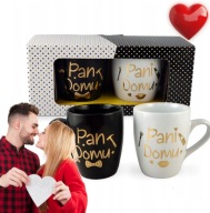 ZESTAW KUBKÓW PAN DOMU & PANI DOMU – IDEALNY PREZENT DLA PAR NA WALENTYNKI
