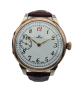 SREBRNY 0.800 MĘSKI DUŻY NARĘCZNY ZEGAREK OMEGA Z 1923 ROKU - IDEAŁ