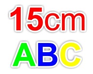 15 cm CYFRY LITERY ODBLASK NAKLEJKI na SAMOCHÓD