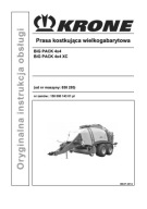 Krone Big Pack 4x4, 4x4 XC - instrukcja obsługi pras kostkujących PL