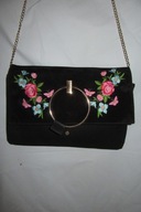 torebka listonoszka haft nowa złote dodatki