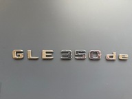 Emblemat Znaczek Logo napis GLE 350 de ORYGINAŁ MERCEDES GLE 350 de