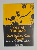 PROGRAM 10,5 BASKET CLUB POZNAŃ - NOBILES WŁOCŁAWEK 4.11.1995