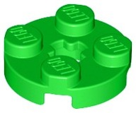 LEGO 4032 Bright Green płytka okragła 2x2 3szt New