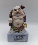 Budda z workiem - figurka z chińskie restauracji porcelanowa kolekcjonerski