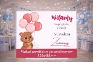Tablica powitalna na urodziny – elegancki plakat A3+ z personalizacją