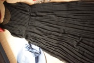 MONKI PIĘKNA SUKIENKA LETNIA PLISOWANA CZARNA_40