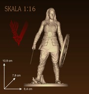 Lagertha- Wikingowie- figurka wydruk 3D
