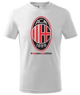 Koszulka dziecięca Milan biała rozmiar 116