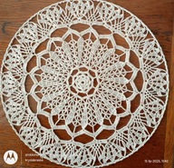 Serwetka .szydełk.na obręczy met.35 cm
