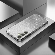 Etui srebrne - modne wstrząsoodporne na telefon Samsung Galaxy A34 5G