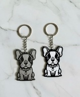 Porządny breloczek na co dzień zawieszka do kluczy buldog francuski 2szt