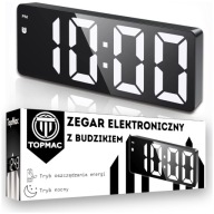 ZEGAR ELEKTRONICZNY CYFROWY LED ZEGAREK STOJĄCY BUDZIK TERMOMETR +KABEL USB