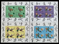 1982 Libia Mundia'82 Hiszpania Mi 990-93 arkusiki **