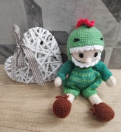 Maskotka Dino AmigurumiSzydełko prezent 6423 Oliwia Kurowska, Kuba Kurowski