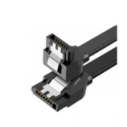 2x Kabel Kątowy SATA III - normalny SATA III 3 6Gb/s 30 cm Czarny