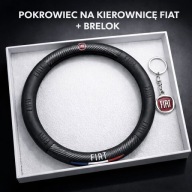 Pokrowiec na kierownice Premium FIAT + brelok