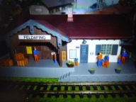 Dworzec Kolejowy FELDAFING z Figurkami w H0