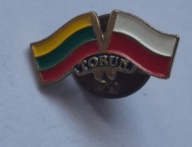 LITWA POLSKA TORUŃ FLAGI odznaka