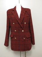 Płaszcz krótki Marynarka żakiet rozmiar M Stradivarius krata czerwona