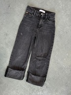 Zara spodnie jeansy szeroka nogawka dziury 116 na 6 lat