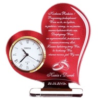 STATUETKA PODZIĘKOWANIA DLA RODZICÓW ZEGAR ŚLUB