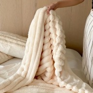 Pluszowy Dwuwarstwowy Koc Całoroczny 200x150 - Przytulna Kołdra z Polaru