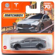 Matchbox TESLA MODEL X EV SZARA MUSK NOWY 2023 1:64