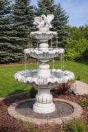 BETONOWA FONTANNA OGRODOWA DOSTAWA LED