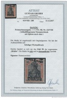 WM Gdańsk Fi.26III* B2 -ROZDIELONY NADRUK WARTOŚCI-MOST GDAŃSKI-ATEST 760zł