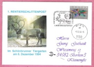 ONZ Wien 1994, ZOO Schonbrunn poczta renifer owa