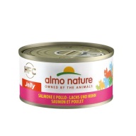 Karma mokra dla kota Almo Nature HFC Jelly - ŁOSOŚ KURCZAK bezzbożowa - 70g