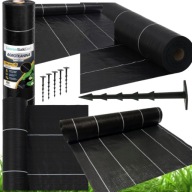 Agrotkanina 135 g/m 1,6 x 50 m PREMIUM UV mata ściółkująca + 50 kołków