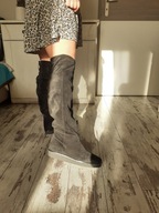FRU.IT SUEDE BOOTS OVER KNEE PLATFORM ZA KOLANO 41