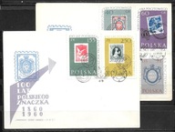 *FDC ROCZNIK 1960 Fi 1007-11 kas. 100 LECIE ZNACZKA - 2 szt. / komplet