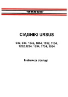 Ursus 932...1044, 1132, 1134...1234, 1634, 1734, 1934 - instrukcja obsługi