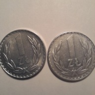 1 zł.1977 i 1978 rok bzm , mennicze .