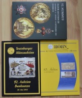 Katalogi aukcyjne 3 sztuki