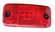 Światło Lampa Lampka pozycyjna obrysowa tylna czerwona z odblaskiem led